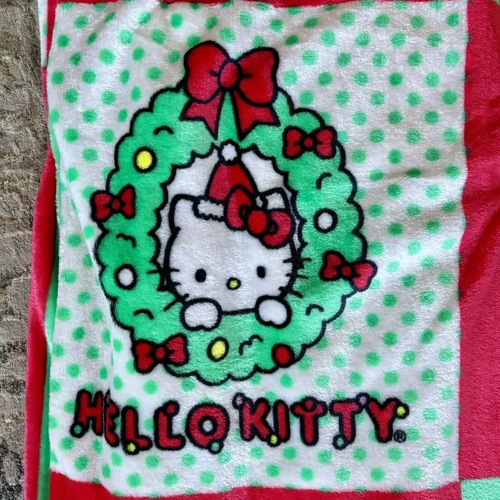 NEW Hello Kitty Christmas Silk Touch Throw‎ Blanket 50